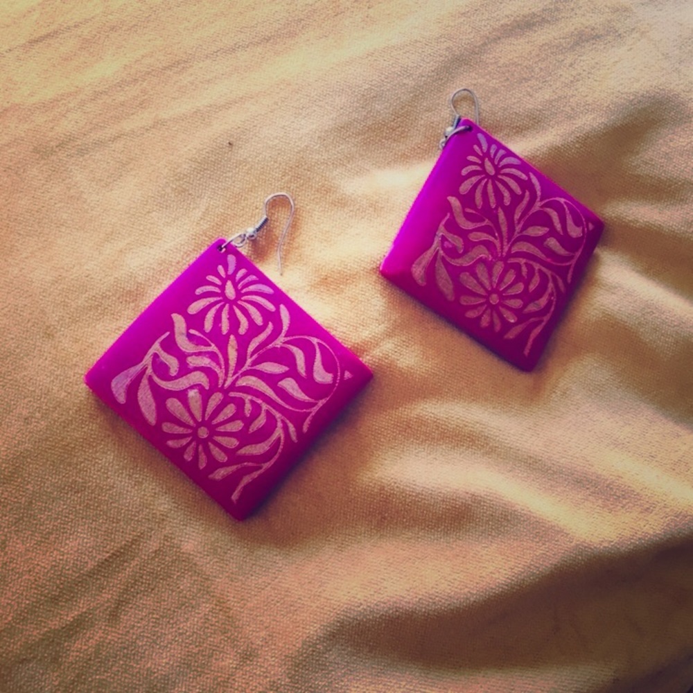 Hot pink Earrings